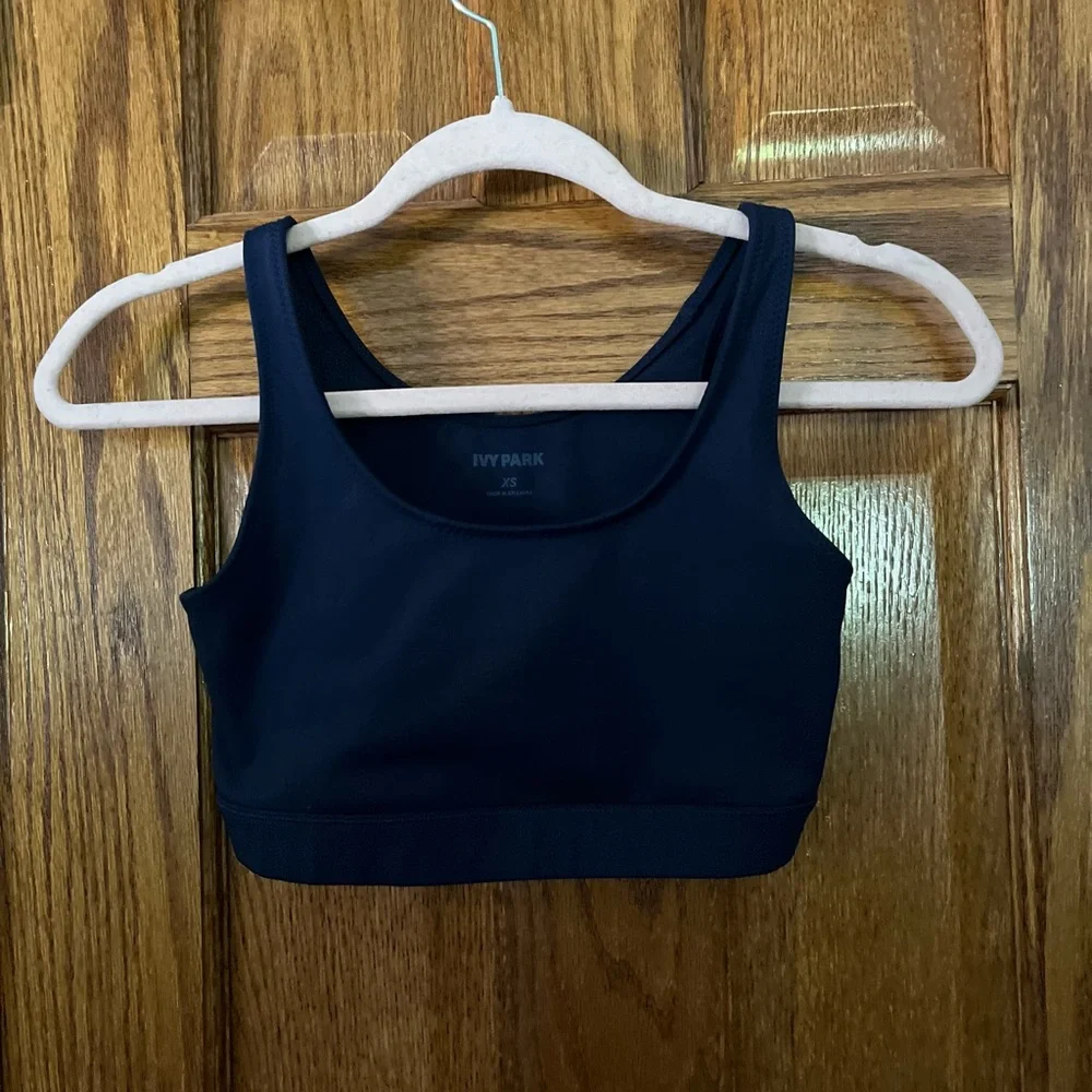 Navy Blue Sports Bra - Picture 1 of 3